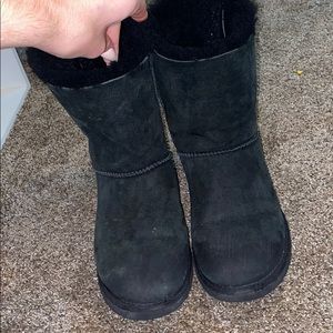 Black bow tie ugg boots